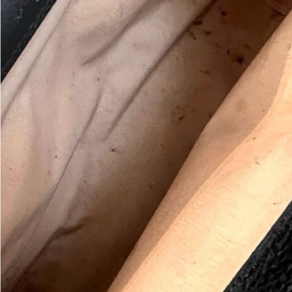 Hermes black color leather snap button pouch size GM - Picture 7 of 10